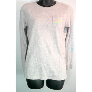 Vineyard Vines Long Sleeve Gray T-Shirt Women's XS